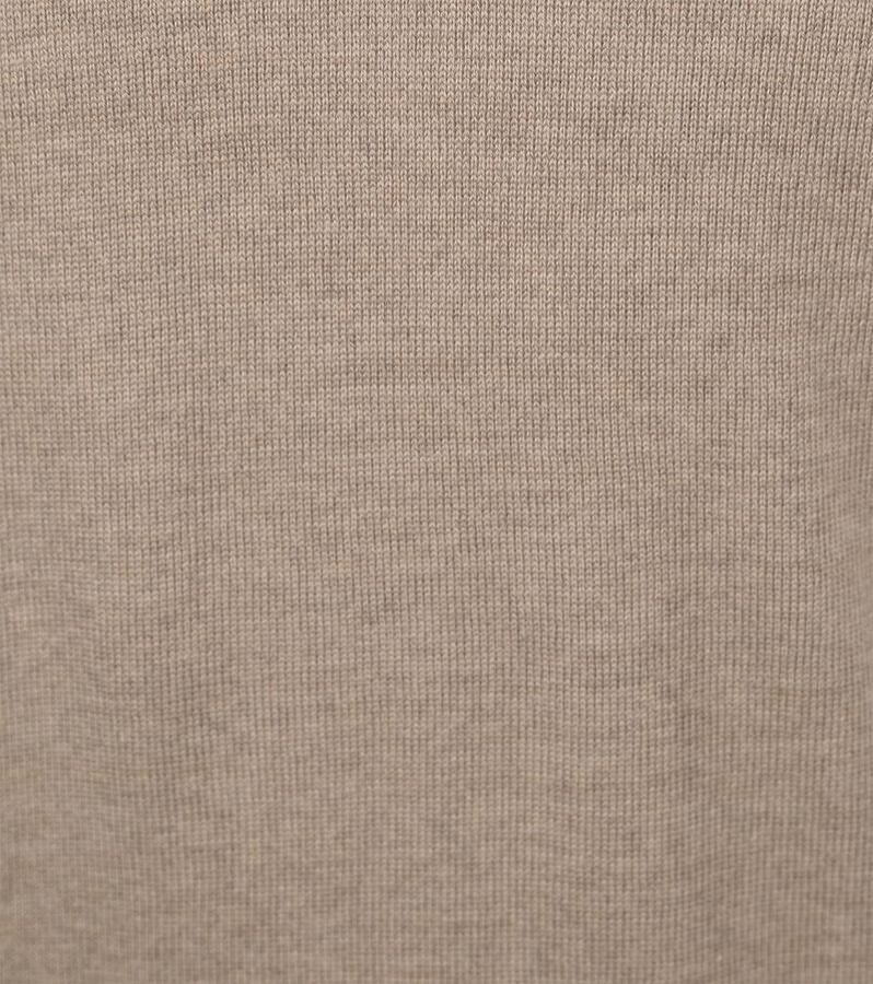 Suitable Merino Half Zip Trui Beige - Foto 3