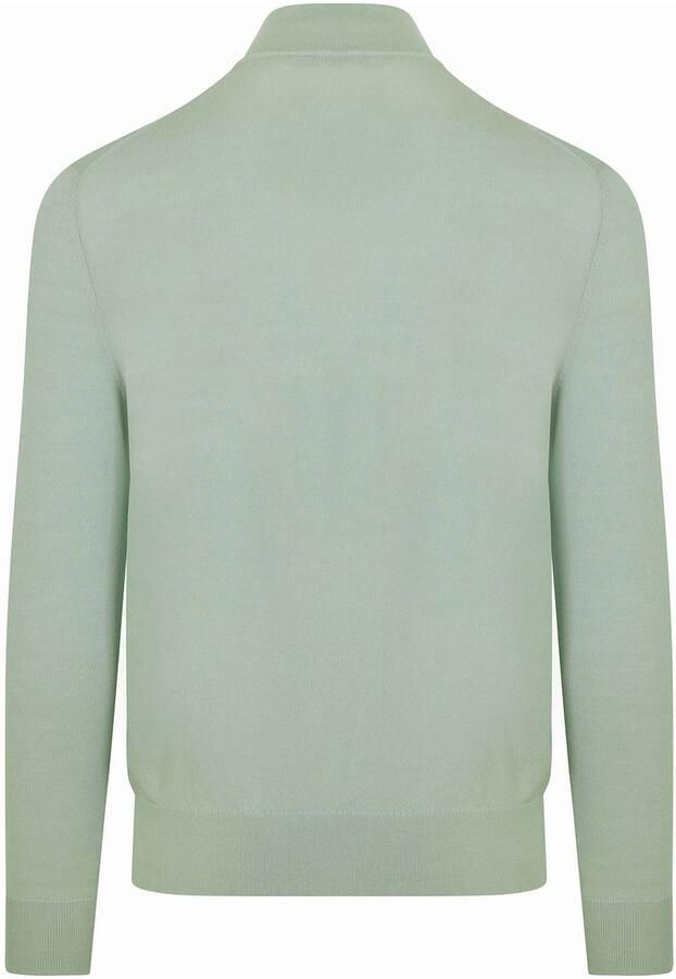 Suitable Merino Half Zip Trui Groen - Foto 2