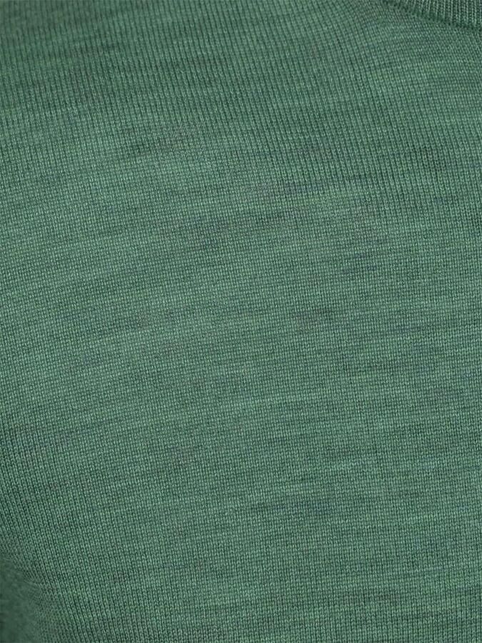 Suitable Merino Half Zip Trui Mid Groen - Foto 2