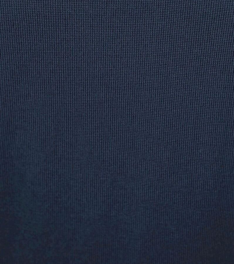 Suitable Merino Half Zip Trui Navy - Foto 3