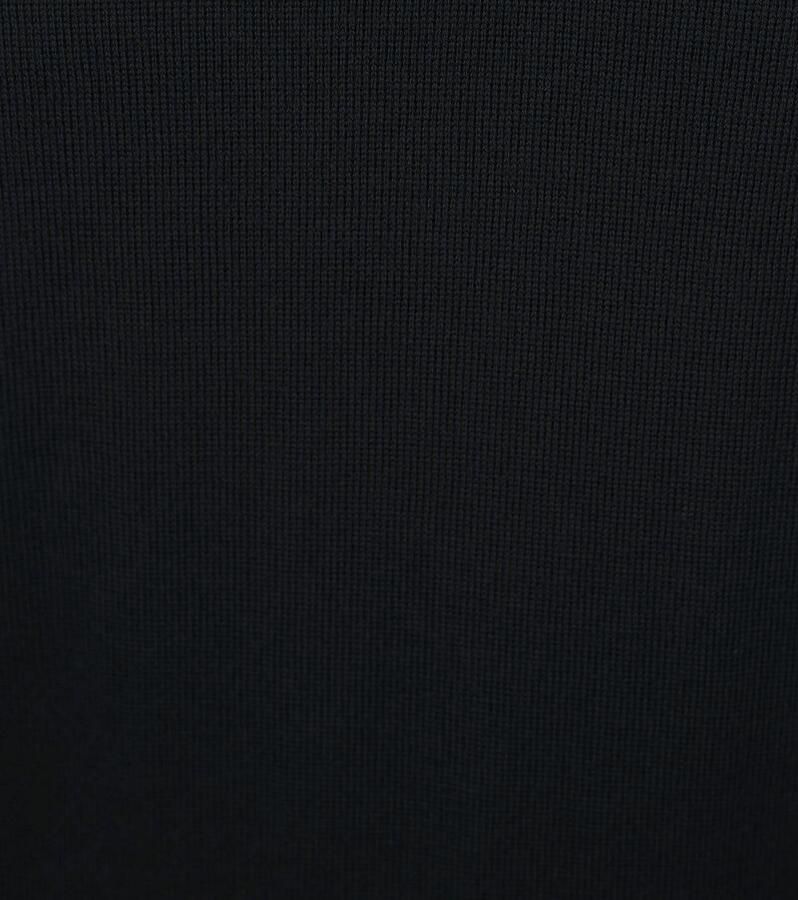 Suitable Merino Half Zip Trui Zwart - Foto 2
