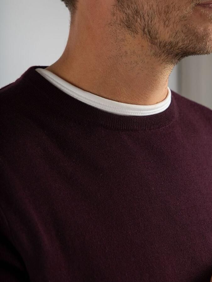 Suitable Merino Pullover Bordeaux - Foto 2