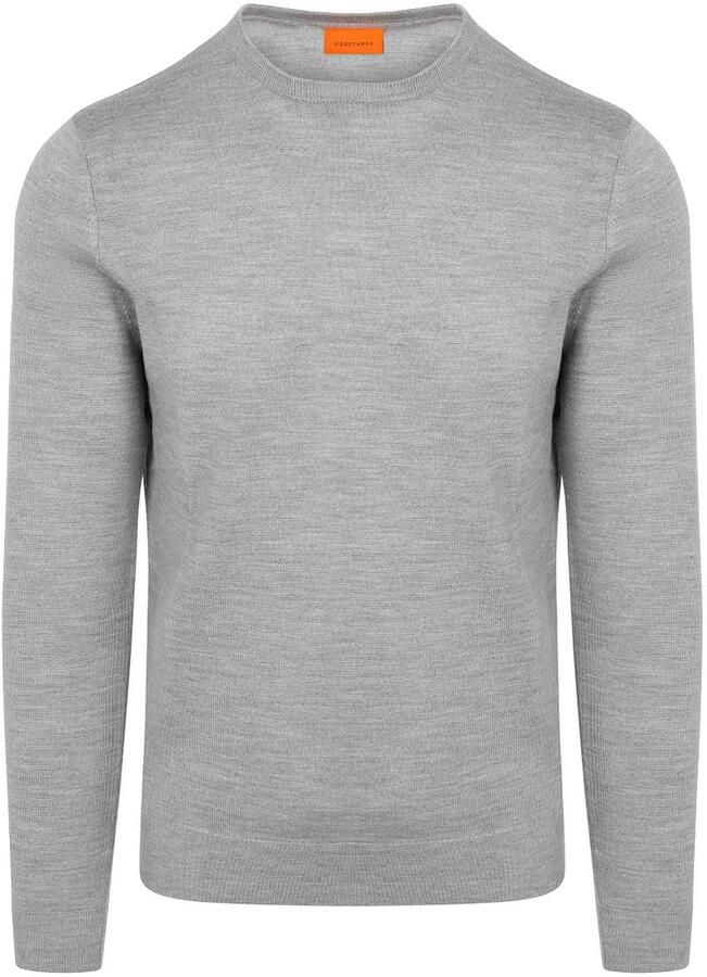 Suitable Merino Pullover Mid Grijs