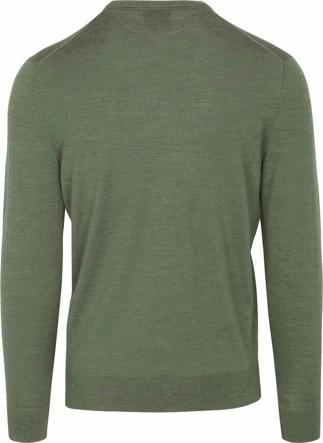 Suitable Merino Pullover Mid Groen - Foto 2