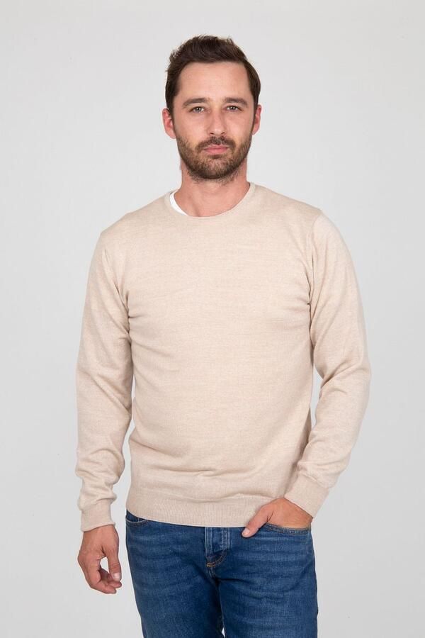 Suitable Merino Pullover O Beige - Foto 3
