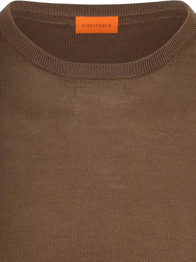 Suitable Merino Pullover Taupe - Foto 2