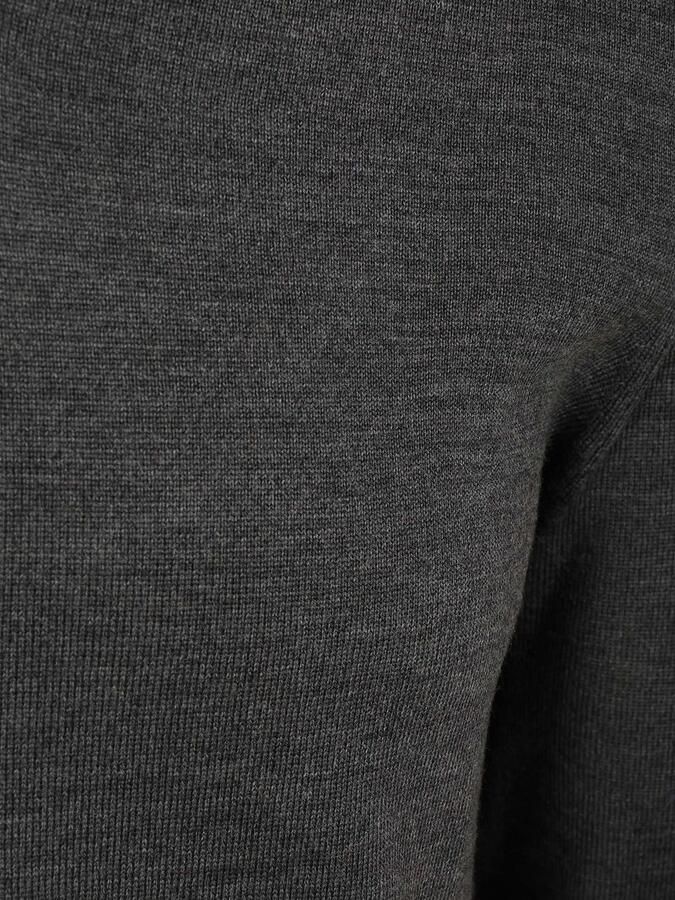 Suitable Merino Pullover V-Hals Antraciet
