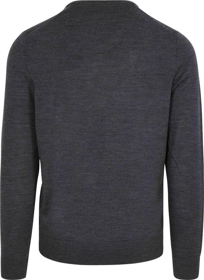 Suitable Merino Pullover V-Hals Antraciet - Foto 2