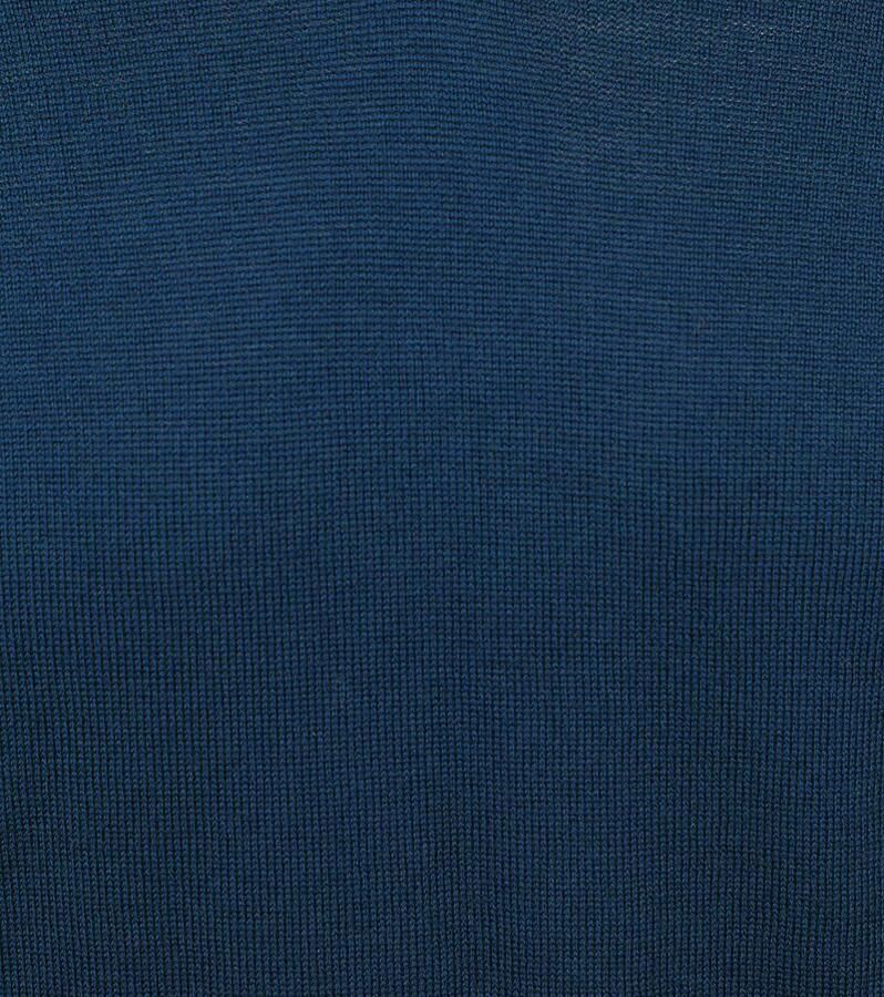 Suitable Merino Pullover V-Hals Indigo Blauw - Foto 3