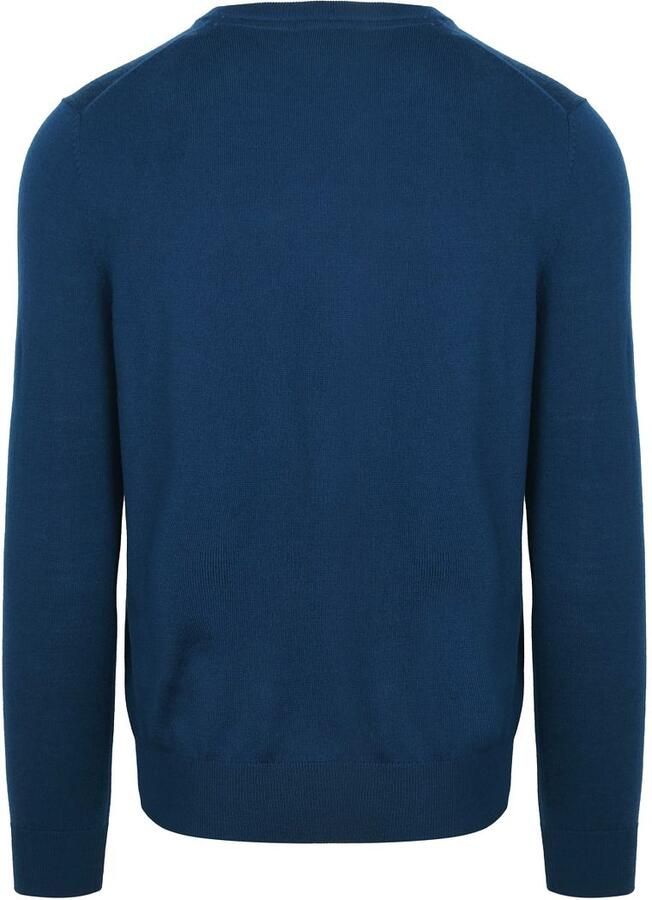 Suitable Merino Pullover V-Hals Indigo Blauw - Foto 4
