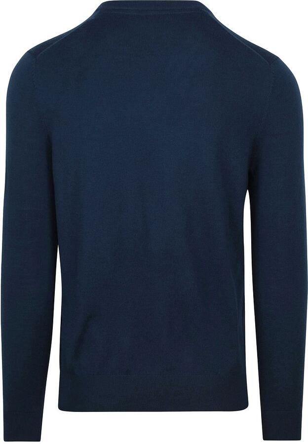 Suitable Merino Pullover V-Hals Navy - Foto 4