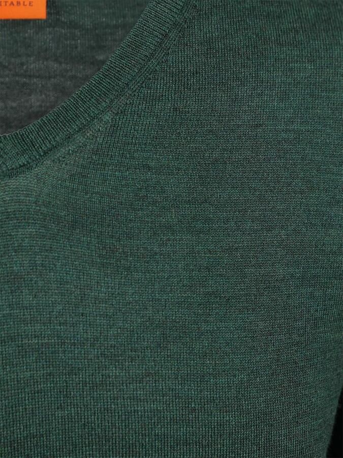 Suitable Merino Pullover V-Hals Racing Groen - Foto 3