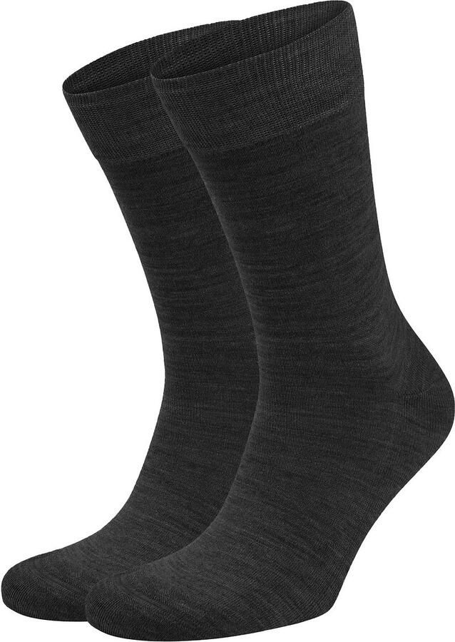Suitable Socks Merino Sokken Antraciet 2-Pack