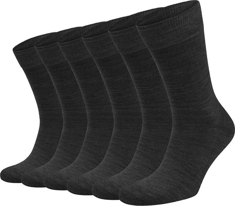 Suitable Socks Merino Sokken Antraciet 2-Pack