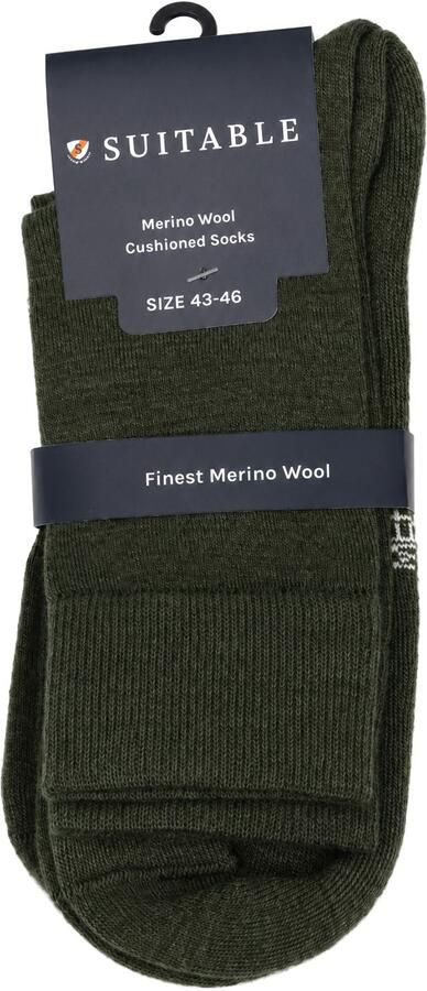 Suitable Panty s Kousen Merino Sokken Donkergroen 2-Pack - Foto 3