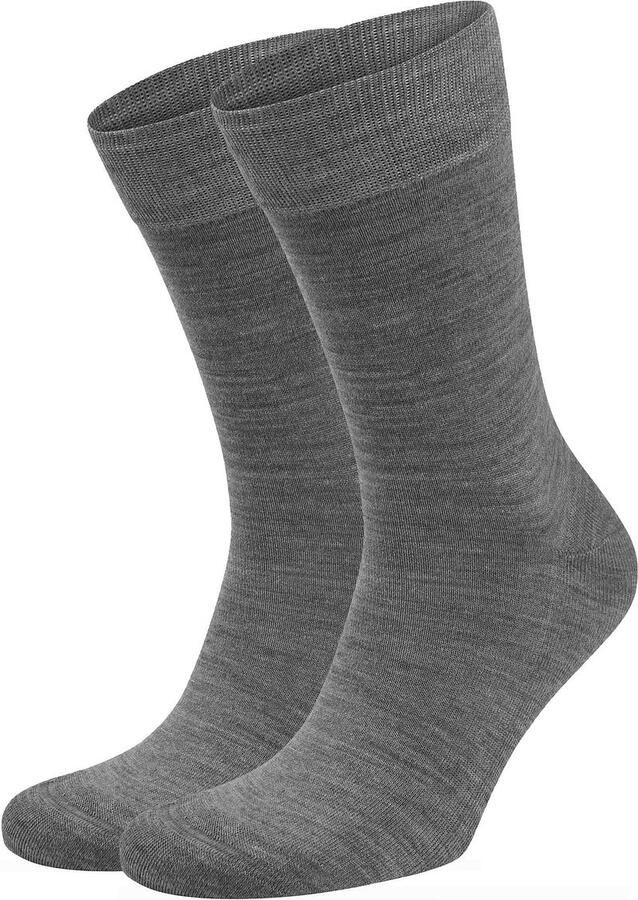 Suitable Socks Merino Sokken Grijs 2-Pack