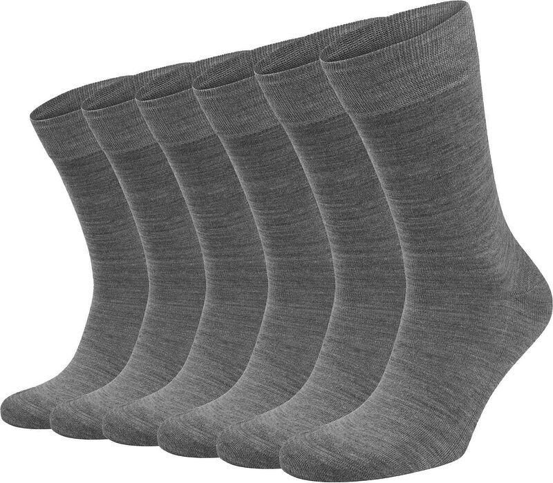 Suitable Socks Merino Sokken Grijs 2-Pack