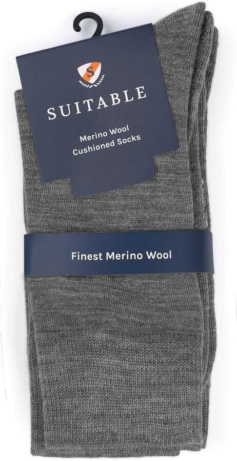 Suitable Socks Merino Sokken Grijs 2-Pack - Foto 5