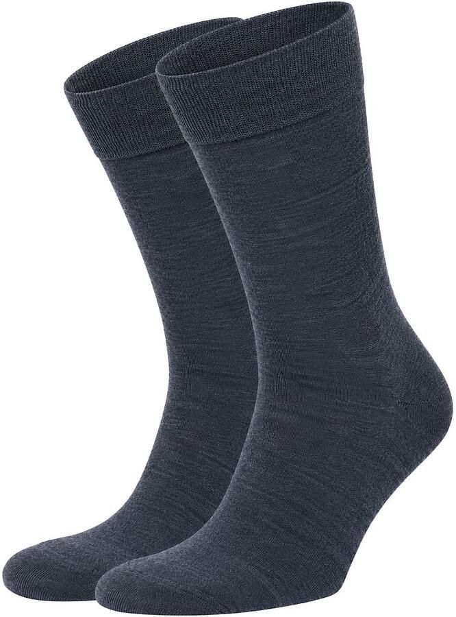Suitable Merino Sokken Jeans Blauw 2-Pack