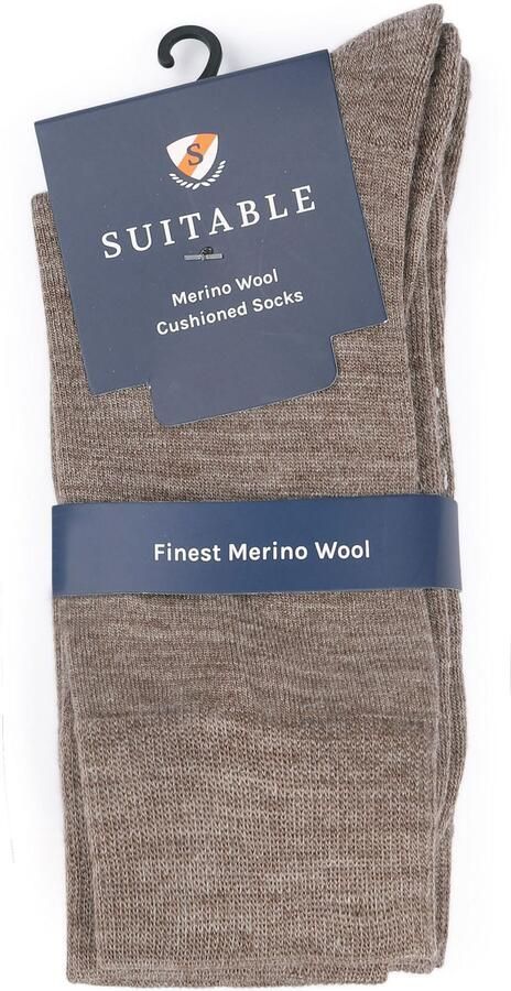 Suitable Socks Merino Sokken Taupe 2-Pack - Foto 5