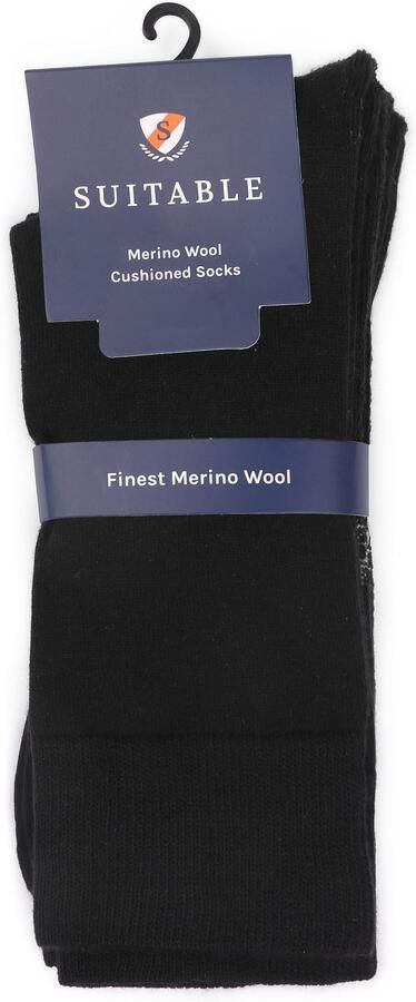 Suitable Socks Merino Sokken Zwart 2-Pack - Foto 5