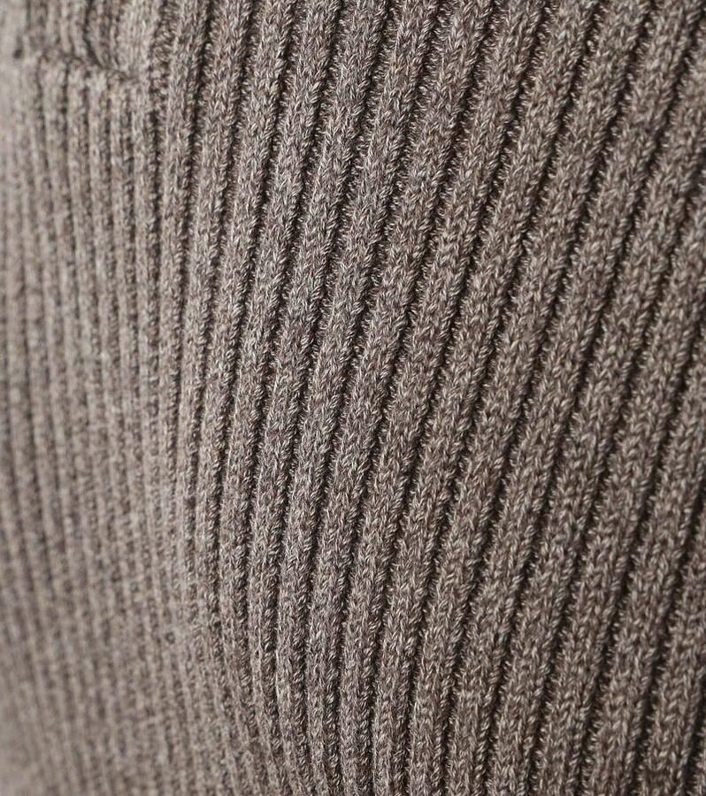 Suitable Sweater Mou Half Zip Trui Taupe - Foto 2