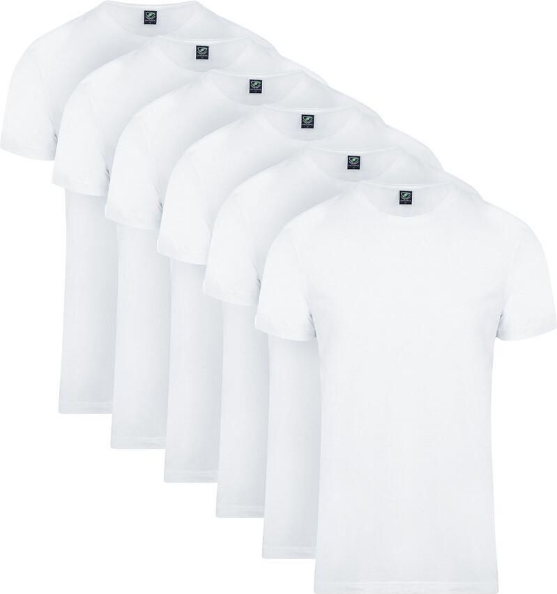 Suitable Obambo T-Shirt Ronde Hals Wit 2-Pack - Foto 2