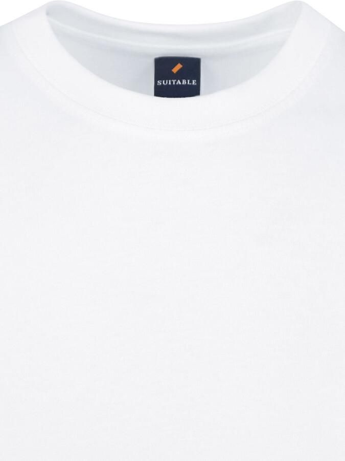 Suitable Obra T-Shirt Hoge ronde Hals Wit 6-Pack - Foto 4