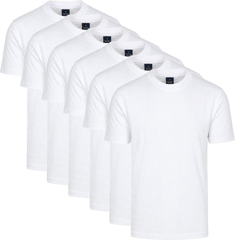 Suitable Obrambo T-shirt Wit 6-Pack – Extra Lang & Hooggesloten - Foto 3
