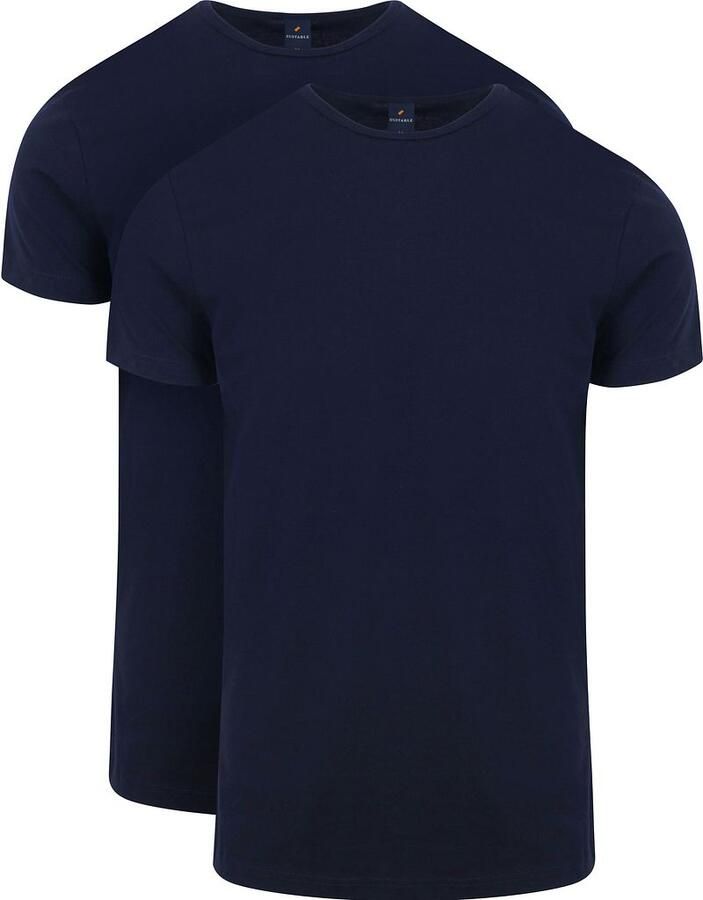Suitable Ota T-Shirt Ronde Hals Navy 2-Pack