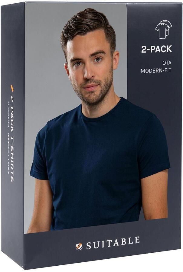 Suitable Ota T-Shirt Ronde Hals Navy 4-Pack - Foto 5