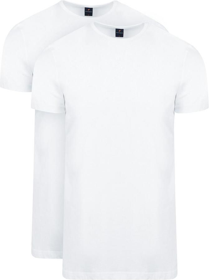 Suitable Ota T-Shirt Ronde Hals Wit 2-Pack