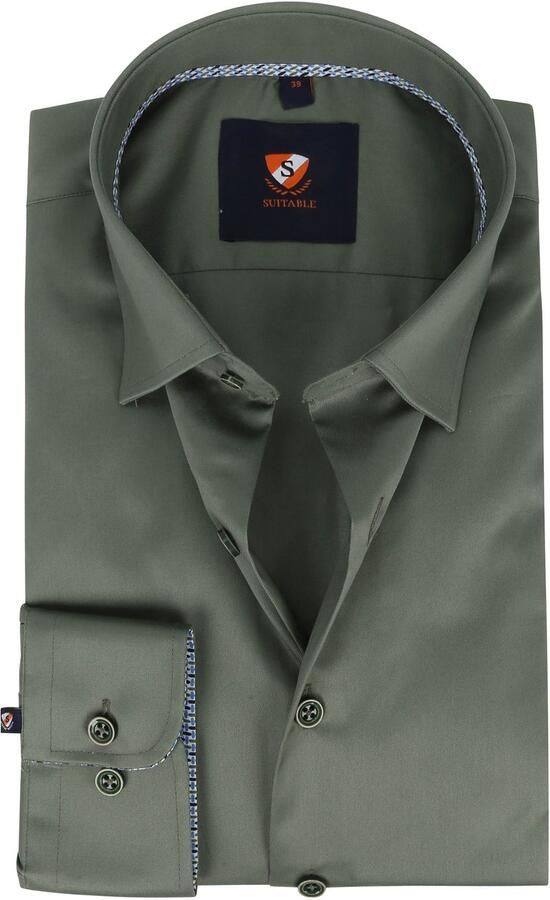 Suitable Overhemd 227-7 Groen