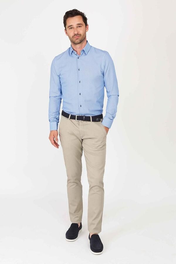 Suitable Overhemd 261-4 Blauw Print - Foto 3