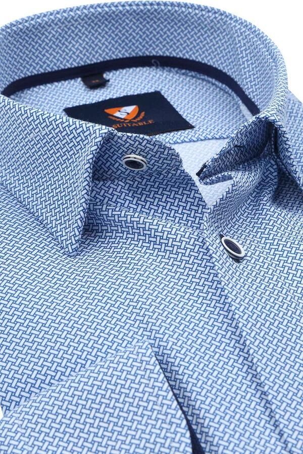 Suitable Overhemd 261-4 Blauw Print - Foto 4