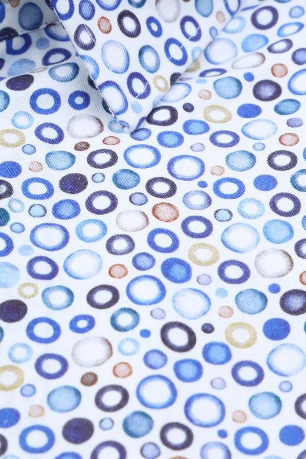 Suitable Overhemd 261-6 Print Blauw - Foto 2