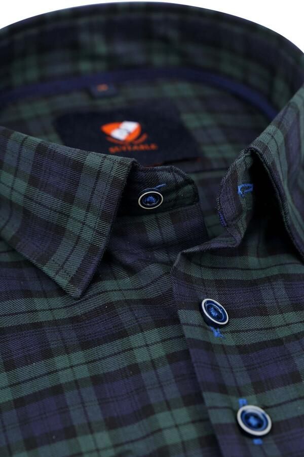 Suitable Overhemd Lange Mouw Overhemd Black Watch Ruiten - Foto 2