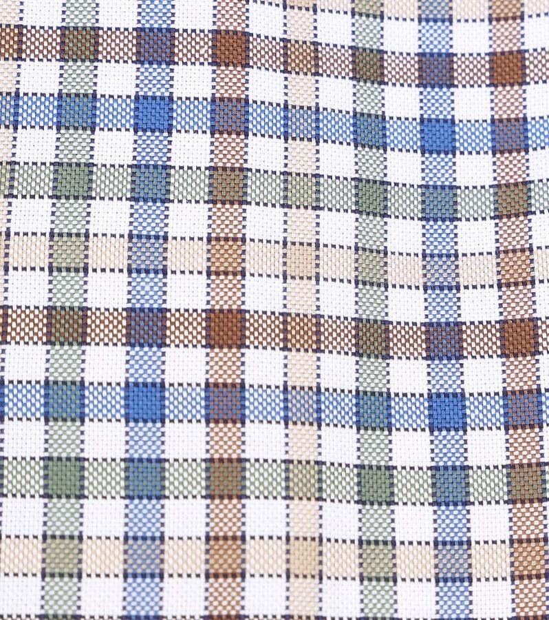 Suitable Overhemd Lange Mouw Overhemd Bruin Ruiten