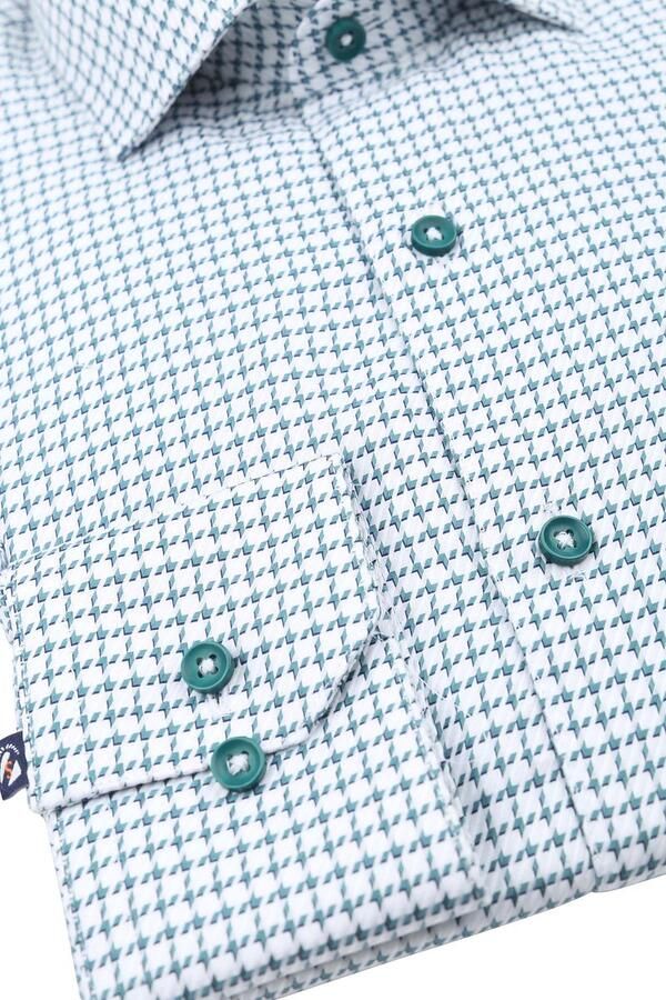 Suitable Overhemd Check Print Groen - Foto 3