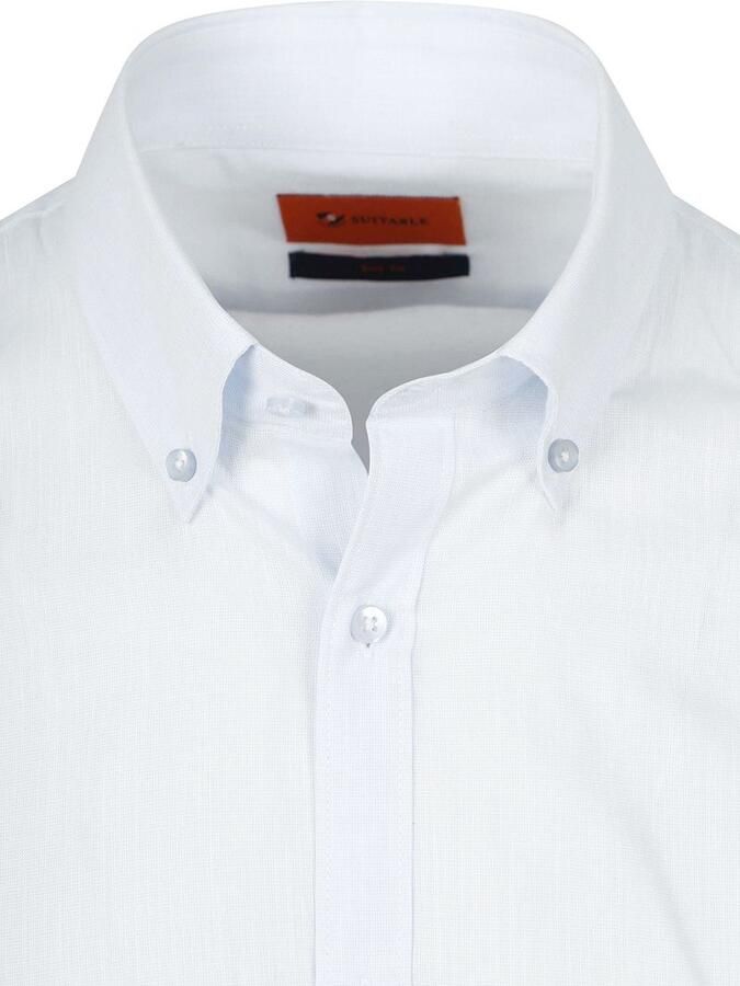 Suitable Overhemd Cotton Slub Lichtblauw - Foto 3