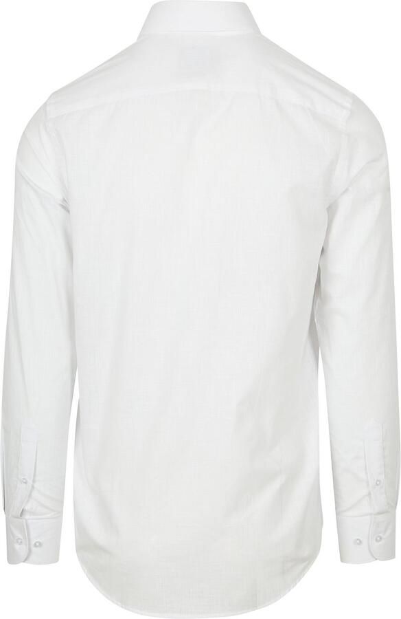 Suitable Overhemd Cotton Slub Wit - Foto 5