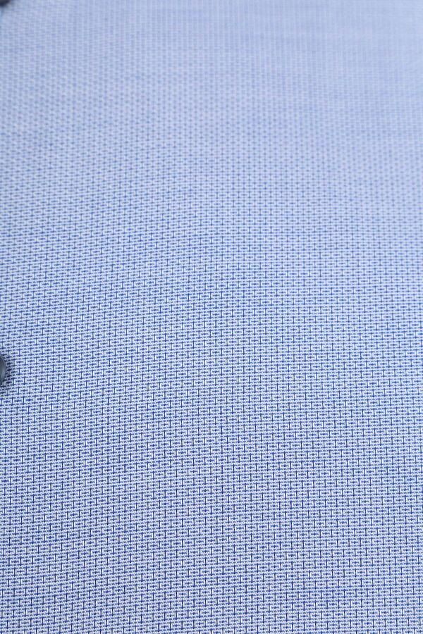 Suitable Overhemd Lange Mouw Overhemd Dubbel Manchet Blauw - Foto 2