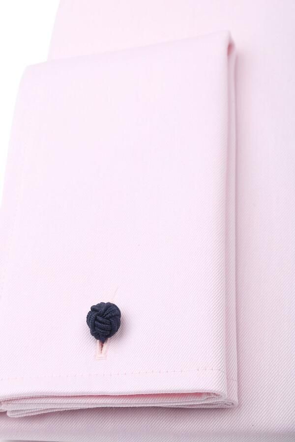 Suitable Overhemd Lange Mouw Overhemd Dubbel Manchet Roze - Foto 4