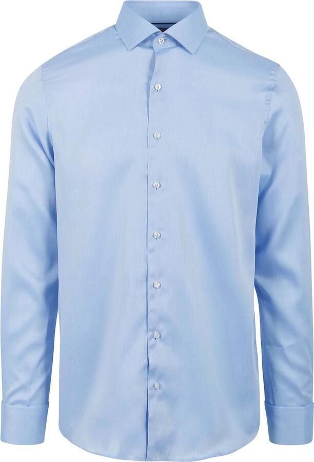 Suitable Overhemd Dubbelmanchet Blauw - Foto 3