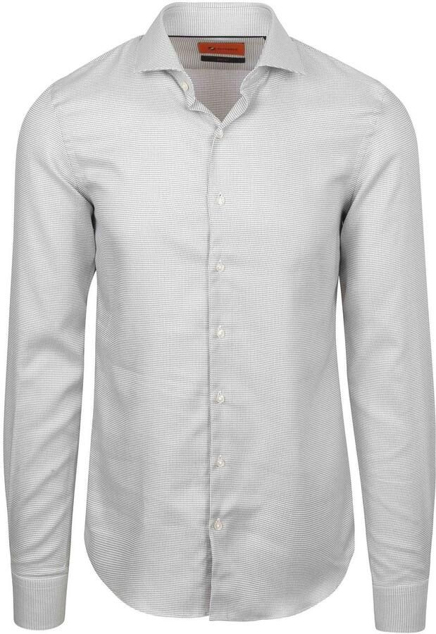 Suitable Overhemd Extra Lange Mouwen Print Taupe - Foto 5