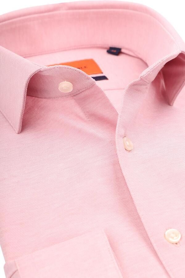 Suitable Overhemd Knitted Pique Roze - Foto 5