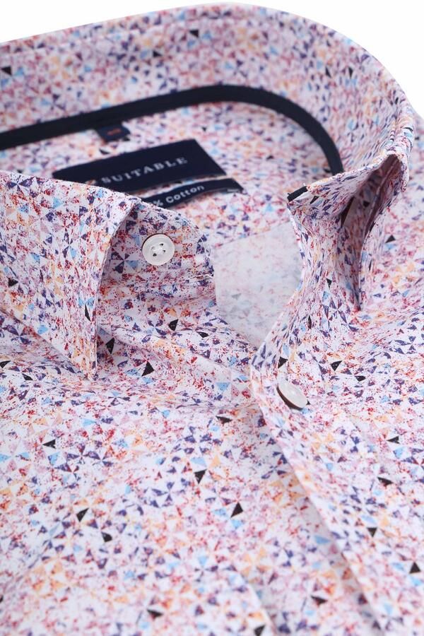 Suitable Overhemd Mosaic Print Roze - Foto 2
