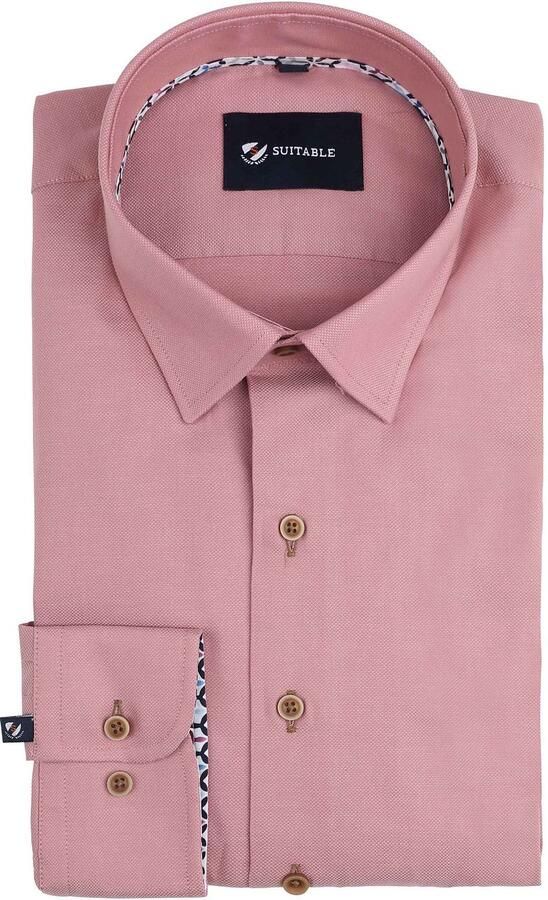 Suitable Overhemd Oud Roze