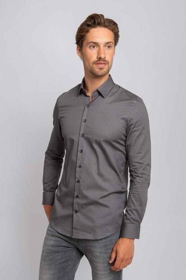 Suitable Overhemd Paisley Antraciet - Foto 3