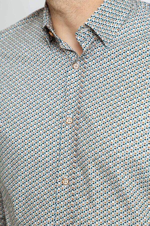 Suitable Overhemd Print Blauw - Foto 4